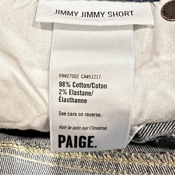 Paige medium wash jimmy jimmy short shorts. Size 25 - Picture 4 of 6